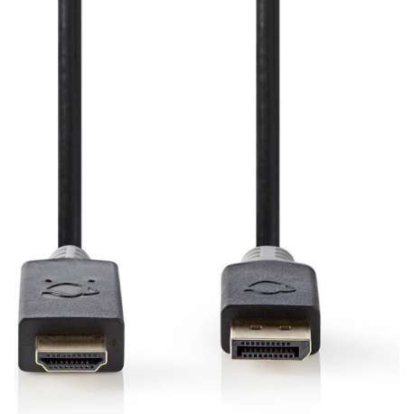 Nedis DisplayPort 1.2 naar HDMI 1.4 kabel (4K 30 Hz) - 2 meter