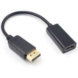 WiseGoods - Premium DisplayPort naar HDMI Adapter - Displaypoort - DP - Converter - Adapter - Zwart