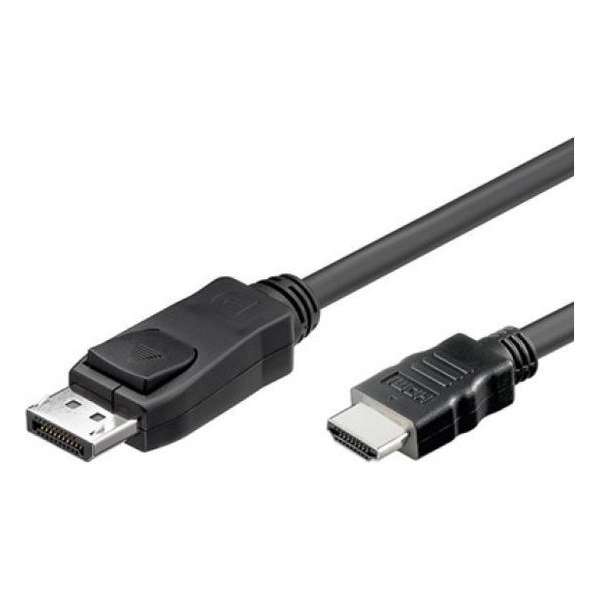 Techly 1m DisplayPort/HDMI Zwart