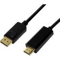 LogiLink CV0128 video kabel adapter 3 m DisplayPort HDMI Type A (Standaard) Zwart