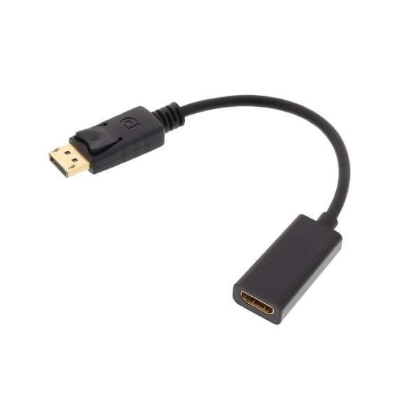 Garpex® Displayport naar HDMI Adapter Zwart 15cm
