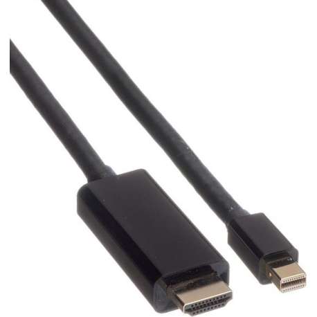 ROLINE 11.04.5797 video kabel adapter 3 m Mini DisplayPort Zwart