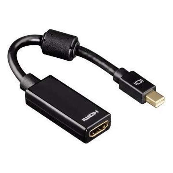 Hama 00054560 kabeladapter/verloopstukje Mini DisplayPort HDMI Zwart
