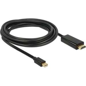 DeLOCK 83700 video kabel adapter 3 m HDMI Mini DisplayPort Zwart