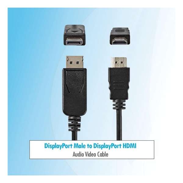 Bertje Budget DisplayPort Male to Displayport HDMI 3 Mtr