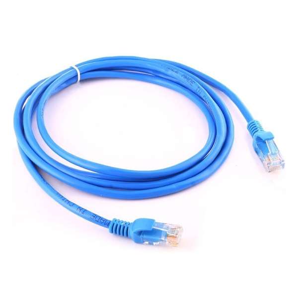 By Qubix internetkabel - 2 meter - blauw -  CAT5E netwerk kabel - RJ45 UTP kabel met snelheid van 1000Mbps