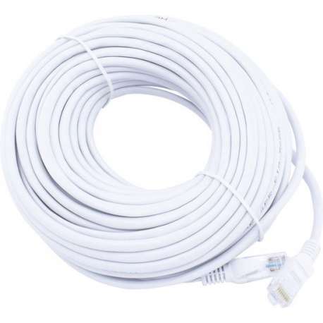 20 meter premium UTP kabel - Tot 1000 Mbps - Wit - Incl. RJ45 stekkers - Hoge kwaliteit