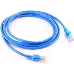 2m CAT5E Ethernet netwerk LAN kabel / internet kabel 2 meter (10000 Mbit/s) - Blauw