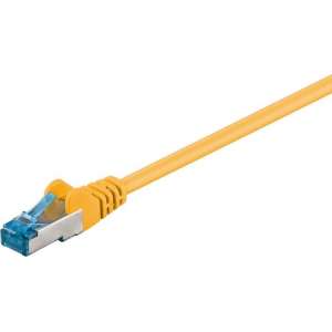 Goobay - S/FTP netwerkkabel CAT6a - Geel - 0,50 meter
