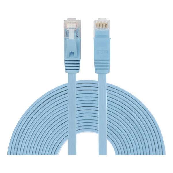By Qubix internetkabel - 10 meter - blauw - CAT6 ethernet kabel - RJ45 UTP kabel met snelheid van 1000Mbps