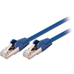 Valueline VLCP85121L30 netwerkkabel 3 m Cat5e SF/UTP (S-FTP) Blauw