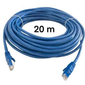 Internetkabel CAT 6 - 20 meter - RJ45 - Ethernet kabel - Netwerkkabel - UTP Kabel