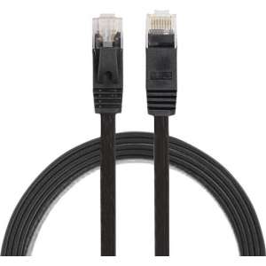 By Qubix internet kabel - 1 meter - zwart - CAT6 ethernet kabel - RJ45 UTP kabel met snelheid van 1000Mbps