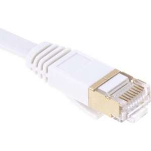 2m CAT7 Ethernet netwerk LAN kabel Gold plated (10000 Mbit/s) - Wit