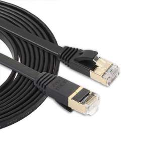 By Qubix internet kabel - 3 meter - zwart - CAT7 ethernet kabel - RJ45 UTP kabel met snelheid 1000mbps