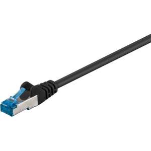 Nedis S/FTP CAT6a 10 Gigabit netwerkkabel / zwart - LSZH - 2 meter