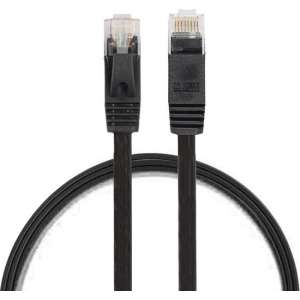 By Qubix internet kabel - 0.5 meter - zwart - CAT6 ethernet kabel - RJ45 UTP kabel met snelheid van 1000Mbps
