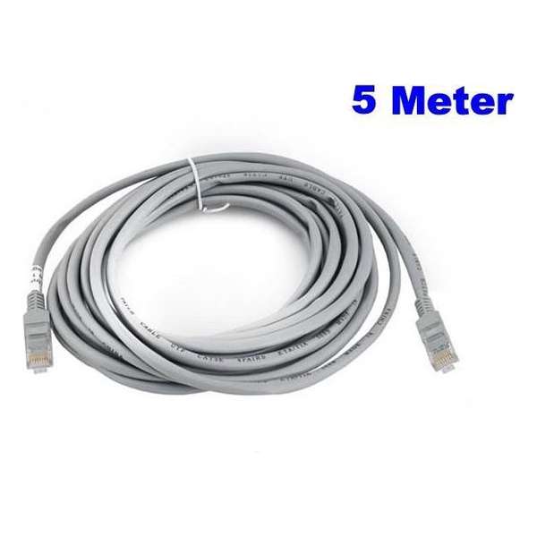 Netwerkkabel 5 meter / LAN Kabel / ISDN DSL STP UTP Kabel / CAT5E RJ45 / Internetkabel