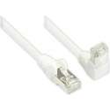 S-Impuls S/FTP CAT6 Gigabit netwerkkabel haaks/recht / wit - 10 meter