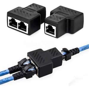 1 naar 2 Netwerk LAN Connector Adapter Extender RJ45 Ethernet kabel