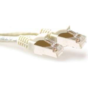 ACT FB6001 netwerkkabel 11 m Cat6a S/FTP (S-STP) Ivoor