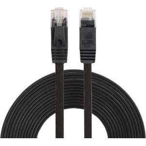 5m CAT6 Ultra dunne Flat Ethernet netwerk LAN kabel (1000Mbps) - Zwart