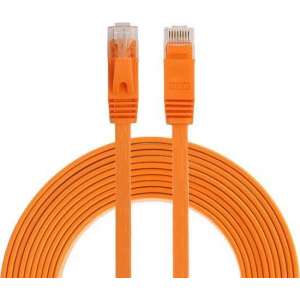 3m CAT6 Ultra dunne Flat Ethernet netwerk LAN internet kabel (1000Mbps) - Oranje