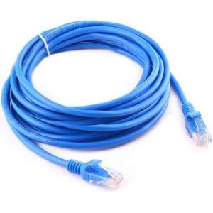 10m CAT5E Ethernet netwerk LAN / internet kabel (10000 Mbit/s) - Blauw