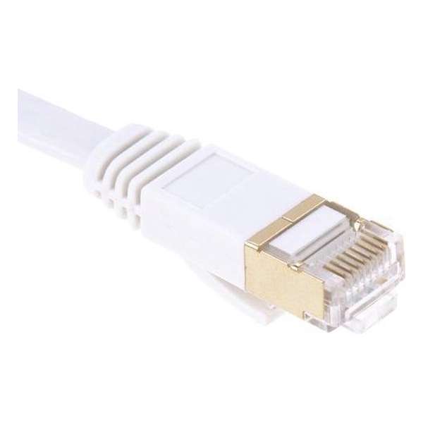 3m CAT7 Ethernet netwerk LAN kabel Gold plated (10000 Mbit/s) - Wit