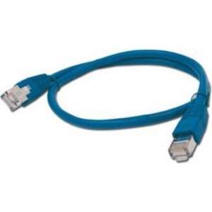 CablExpert PP6-0.5M/B - Netwerkkabel, FTP Cat6, blauw