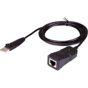 Aten UC232B-AT kabeladapter/verloopstukje USB RJ-45 (RS-232) Zwart