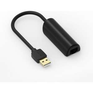 USB 2.0 - 10/100Mbps Ethernet LAN Adapter - Zwart
