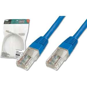 Digitus Patch Cable, SFTP, CAT5E, 0.5 M, blue netwerkkabel 0,5 m Blauw