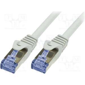LogiLink CQ3102S netwerkkabel 15 m Cat6a S/FTP (S-STP) Grijs
