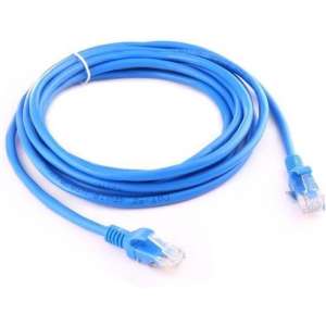 4m CAT5E Ethernet netwerk LAN internet kabel (1000 Mbit/s) - Blauw