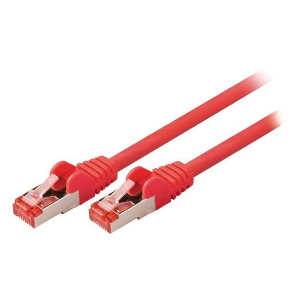 Valueline VLCP85221R30 netwerkkabel 3 m Cat6 S/FTP (S-STP) Rood