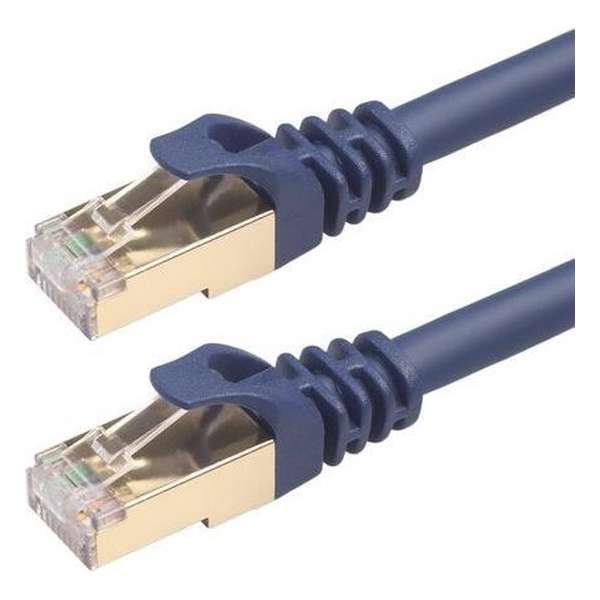 stikstof Verbieden Toegeven By Qubix internetkabel - CAT8 Ethernet LAN kabel - 10 meter - RJ45 -  donkerblauw - Cat6 & Cat6A - laptopparadise.nl - Voor ieder wat wils!