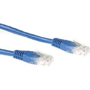 ACT CAT6A UTP 0.5m netwerkkabel 0,5 m U/UTP (UTP) Blauw