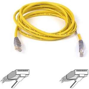 Belkin Patch Cable CAT5E UTP netwerkkabel 1 m Geel
