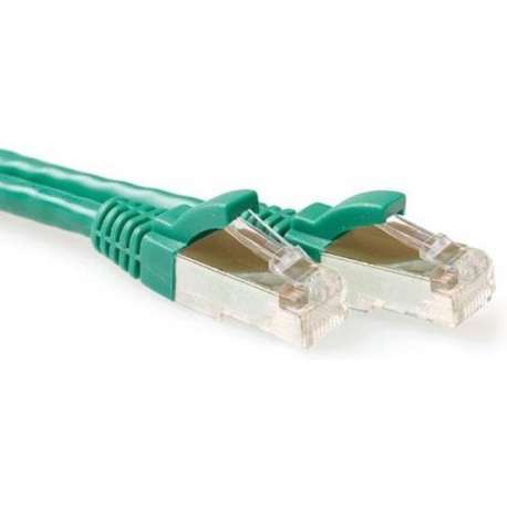 ACT FB6720 netwerkkabel 20 m Cat6a S/FTP (S-STP) Groen