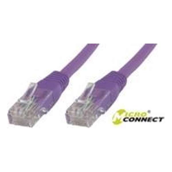 Microconnect UTP CAT5E 7M netwerkkabel Paars