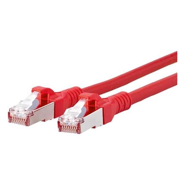 BTR NETCOM - Cat6A netwerkkabel - Rood - 0,5 meter