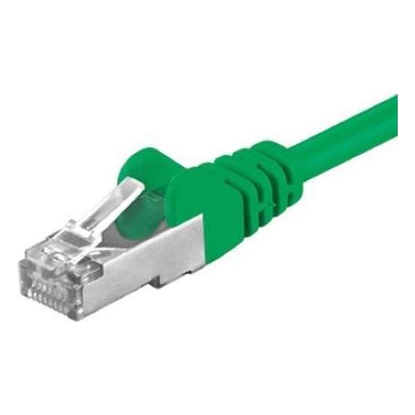 Wentronic CAT 5-025 FTP Green 0.25m