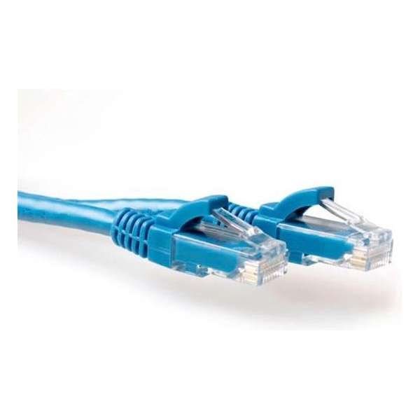 ACT IS8600 - Cat 6 UTP-kabel - RJ45 - 0.5 m - Aquablauw