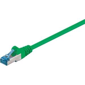 Goobay - S/FTP netwerkkabel CAT6a - Groen - 0,25 meter
