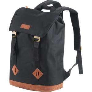 Chappo Urban Backpack | Vintage Rugzak met 15-inch Laptopvak | 20 liter | Tas voor school/werk/studie | Zwart