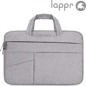 LAPPR® - Laptophoes - Laptopsleeve katoen - Laptoptas - Duurzaam - Bestseller - 14/15 inch - Grijs