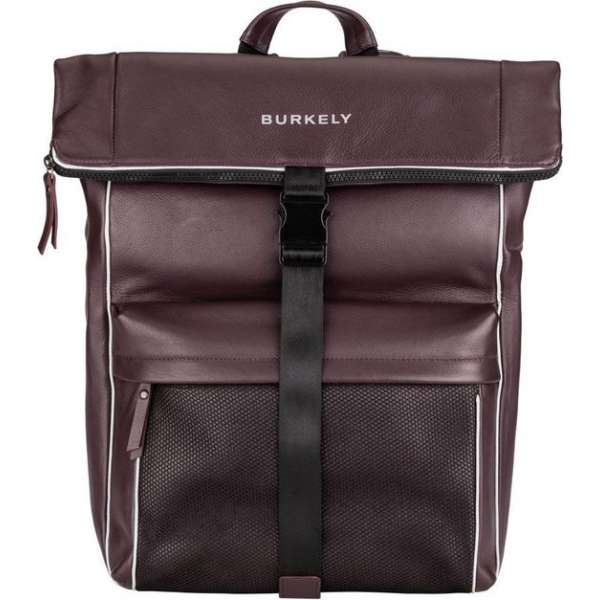 BURKELY Lucent Lane Backpack Rolltop 15,6" Rugzak - Rood