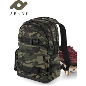 Senvi Old School Rugzak-Backpack Kleur Camouflage (Met Compressiebanden)
