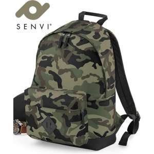 Senvi Stoere Rugzak/Backpack - Kleur Leger Camouflage/Zwart - 18 Liter